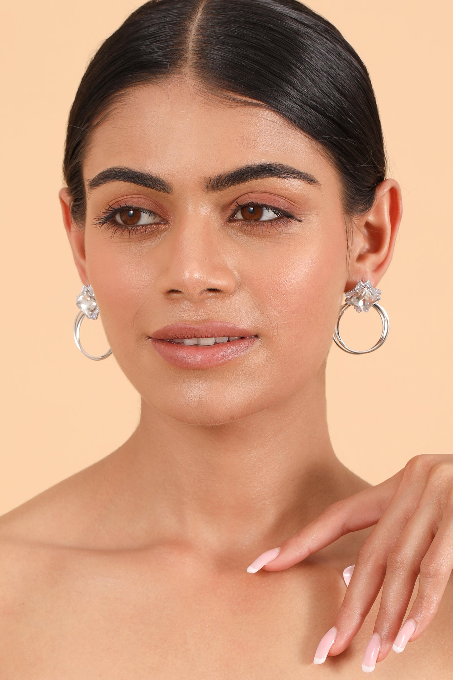 Pearlfect Starfire Diamond-Cut Hoops