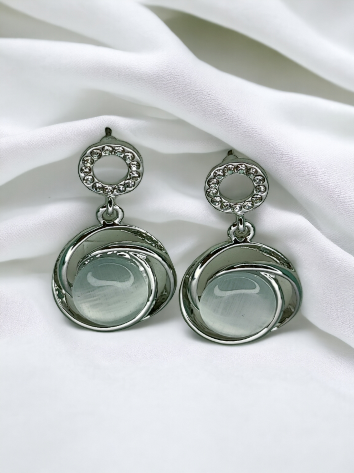 Pearlfect Stoned Dangler Earrings