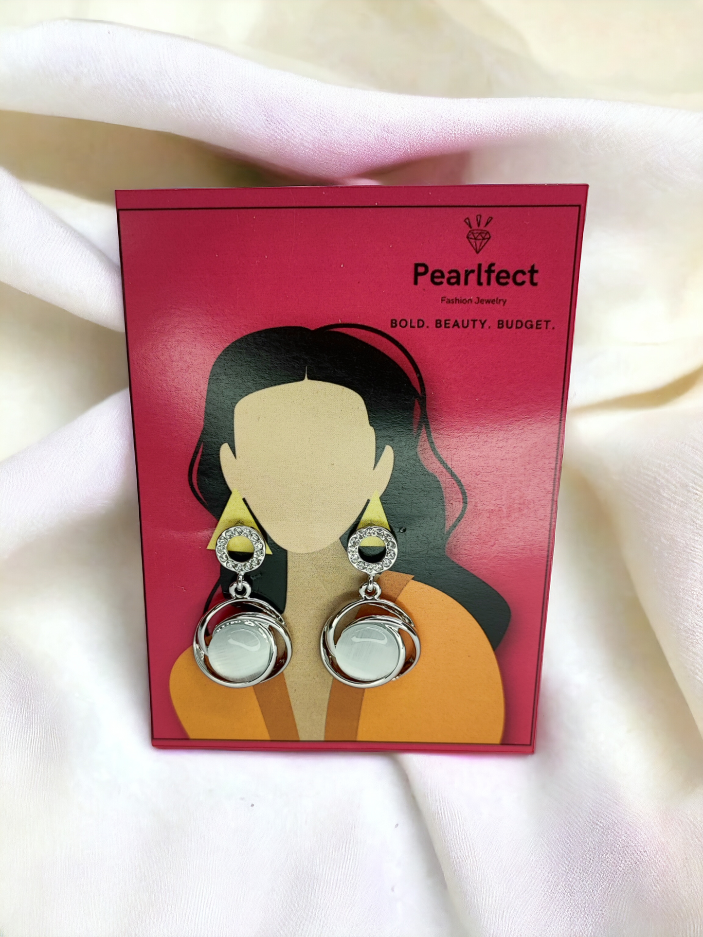 Pearlfect Stoned Dangler Earrings