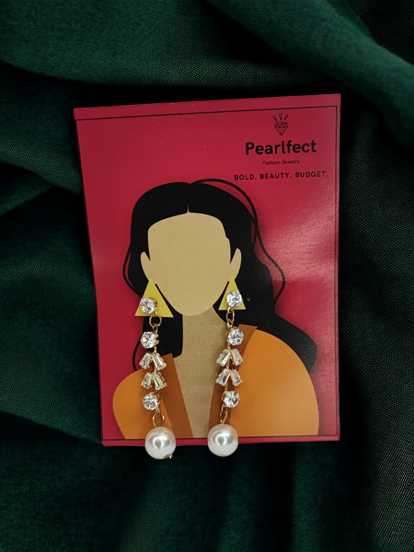 Pearlfect Stoning Pearl Dangler Earrings