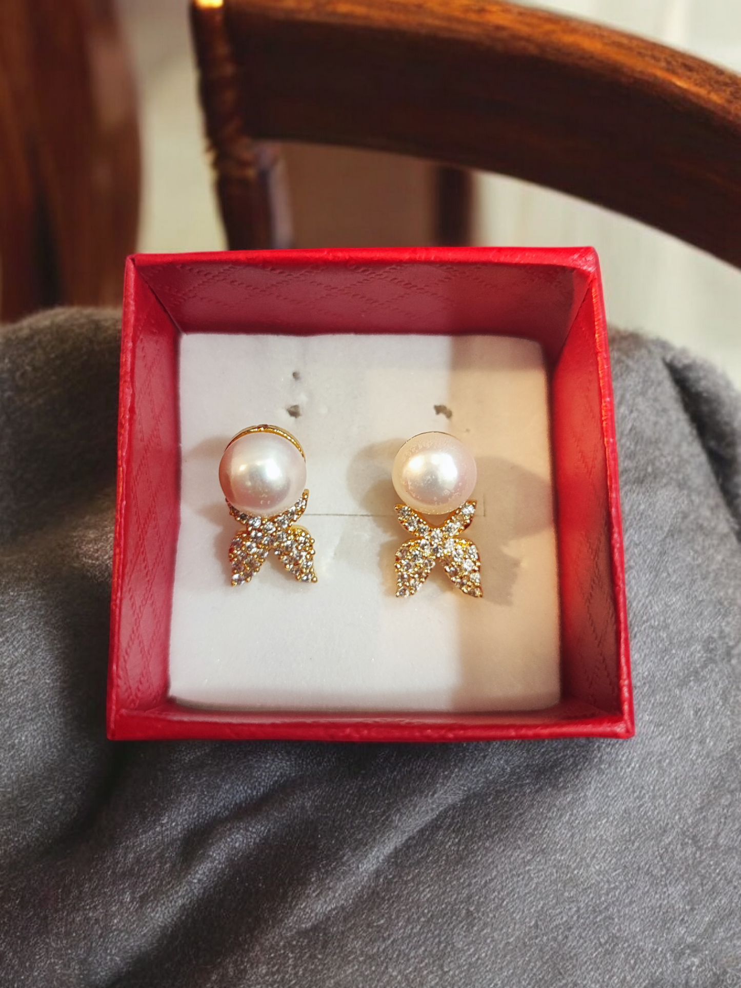 Pearlfect Real Pearl Earrings