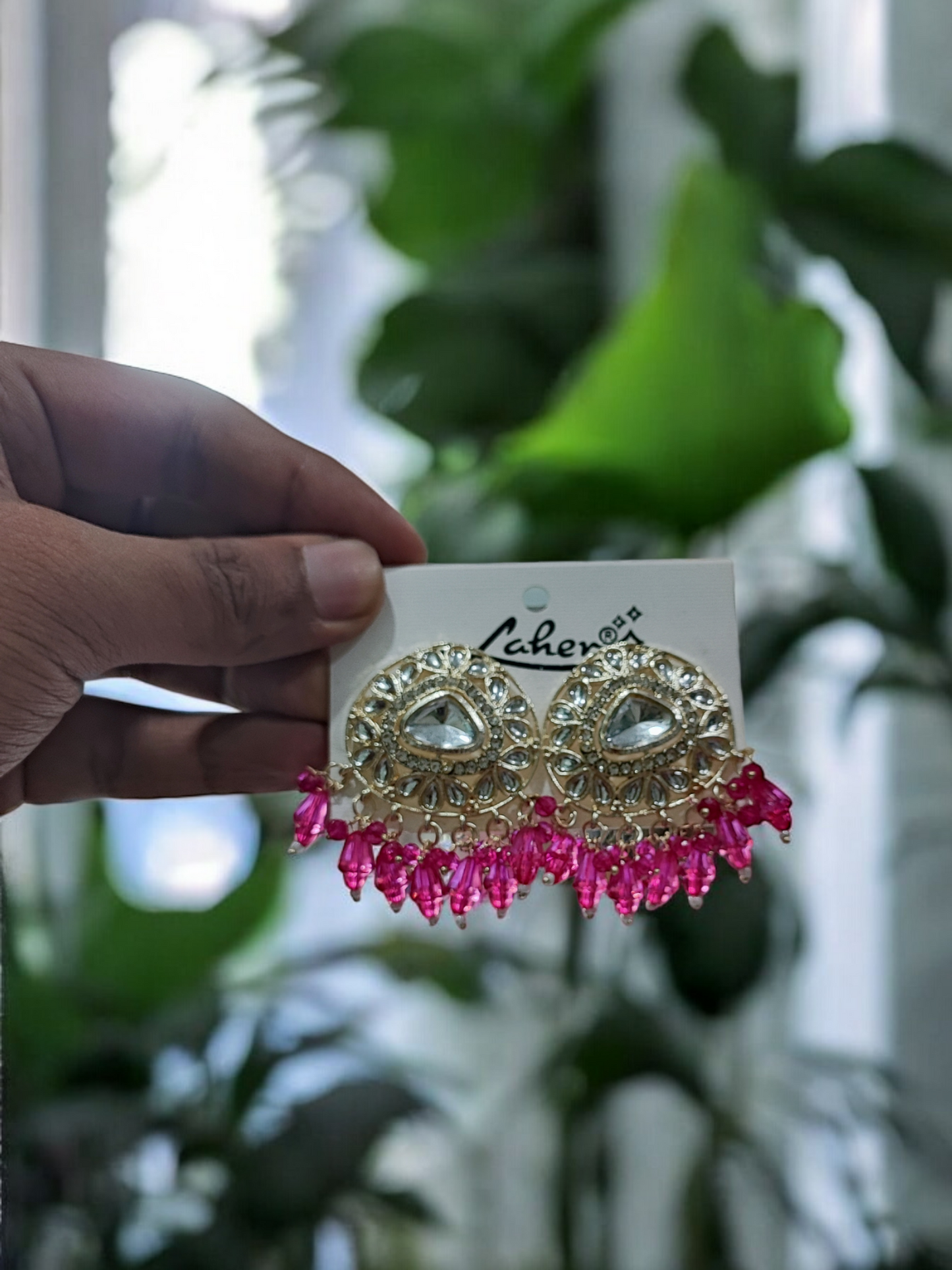 Pearlfect Broad Mirror Chaand Baali
