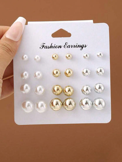 Pearlfect Pearl Earrings Combo