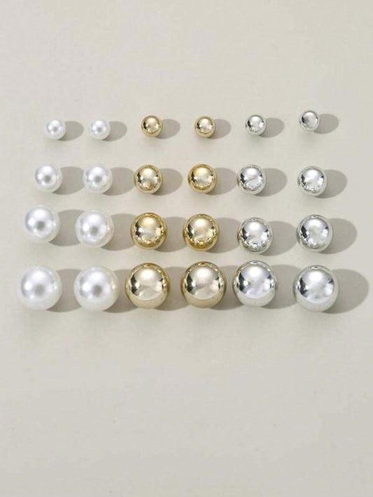 Pearlfect Pearl Earrings Combo