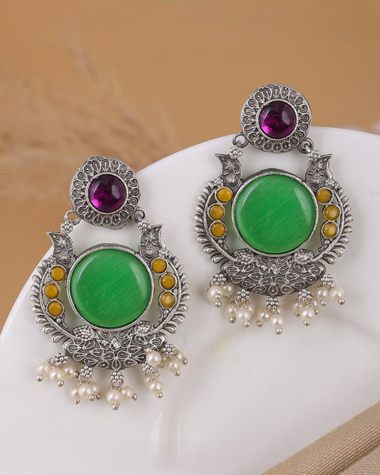 Pearlfect Nazakat Ethnic Drop Earrings