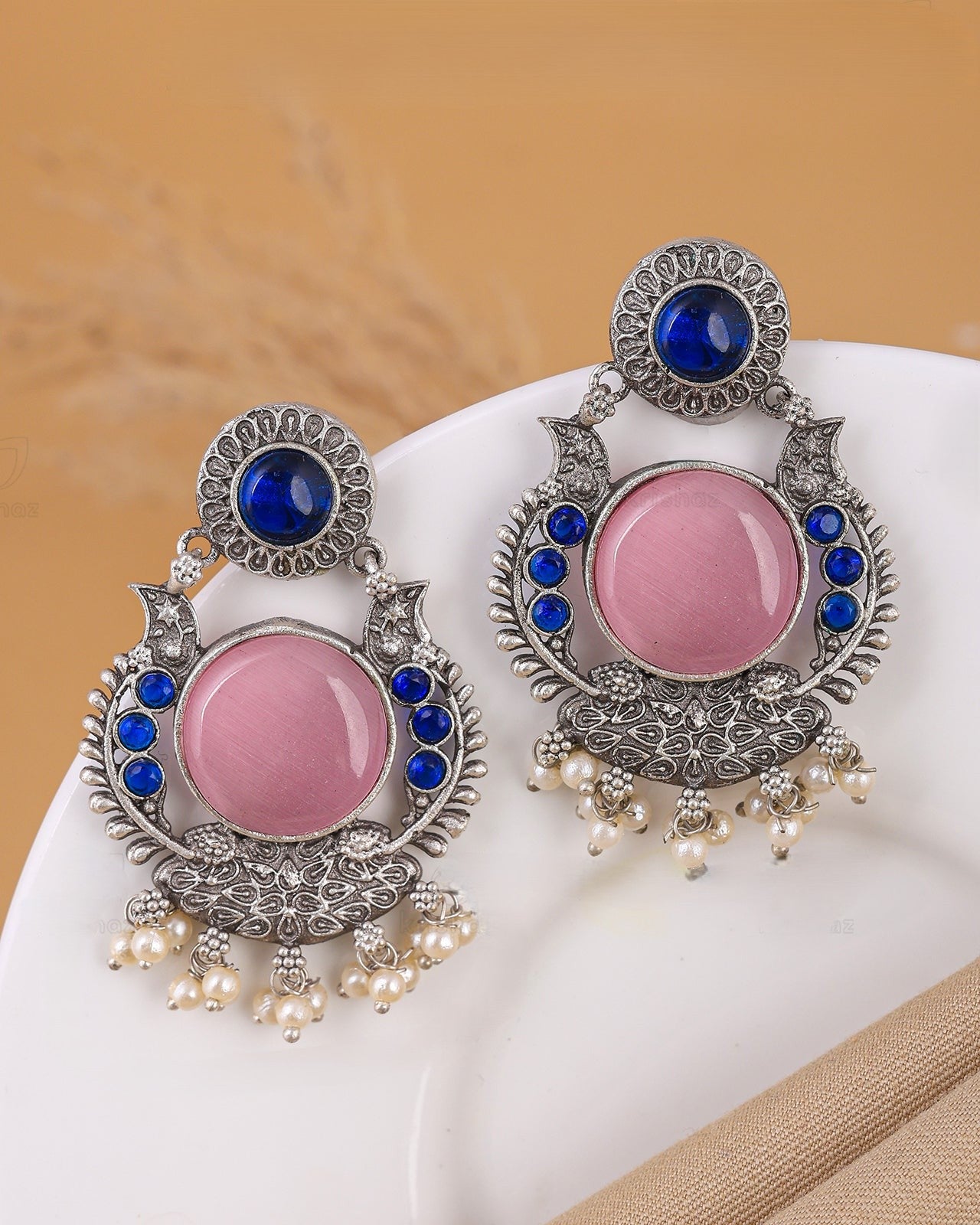 Pearlfect Nazakat Ethnic Drop Earrings