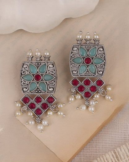 Pearlfect Ziva Luxe Floral Studs