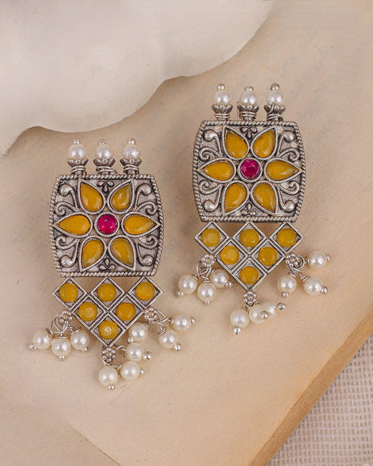 Pearlfect Ziva Luxe Floral Studs