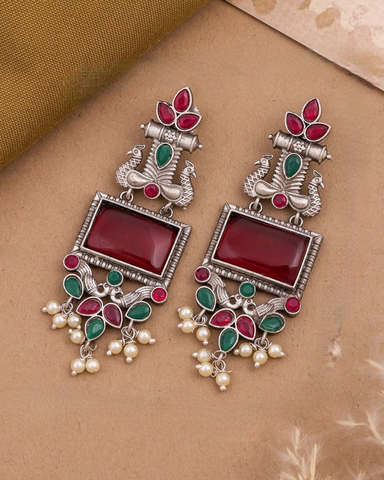 Pearlfect Royal Bird Jhumki
