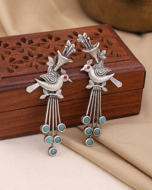 Pearlfect Bird Garden Earrings