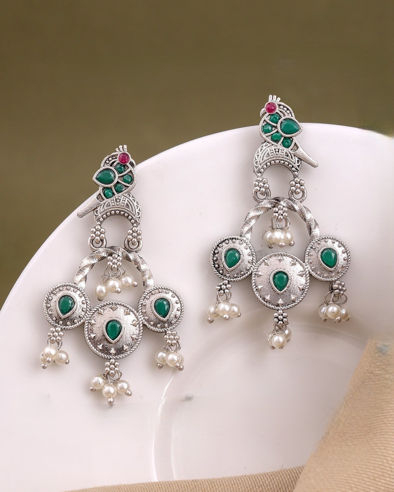 Pearlfect Sitara Ethnic Drop Earrings