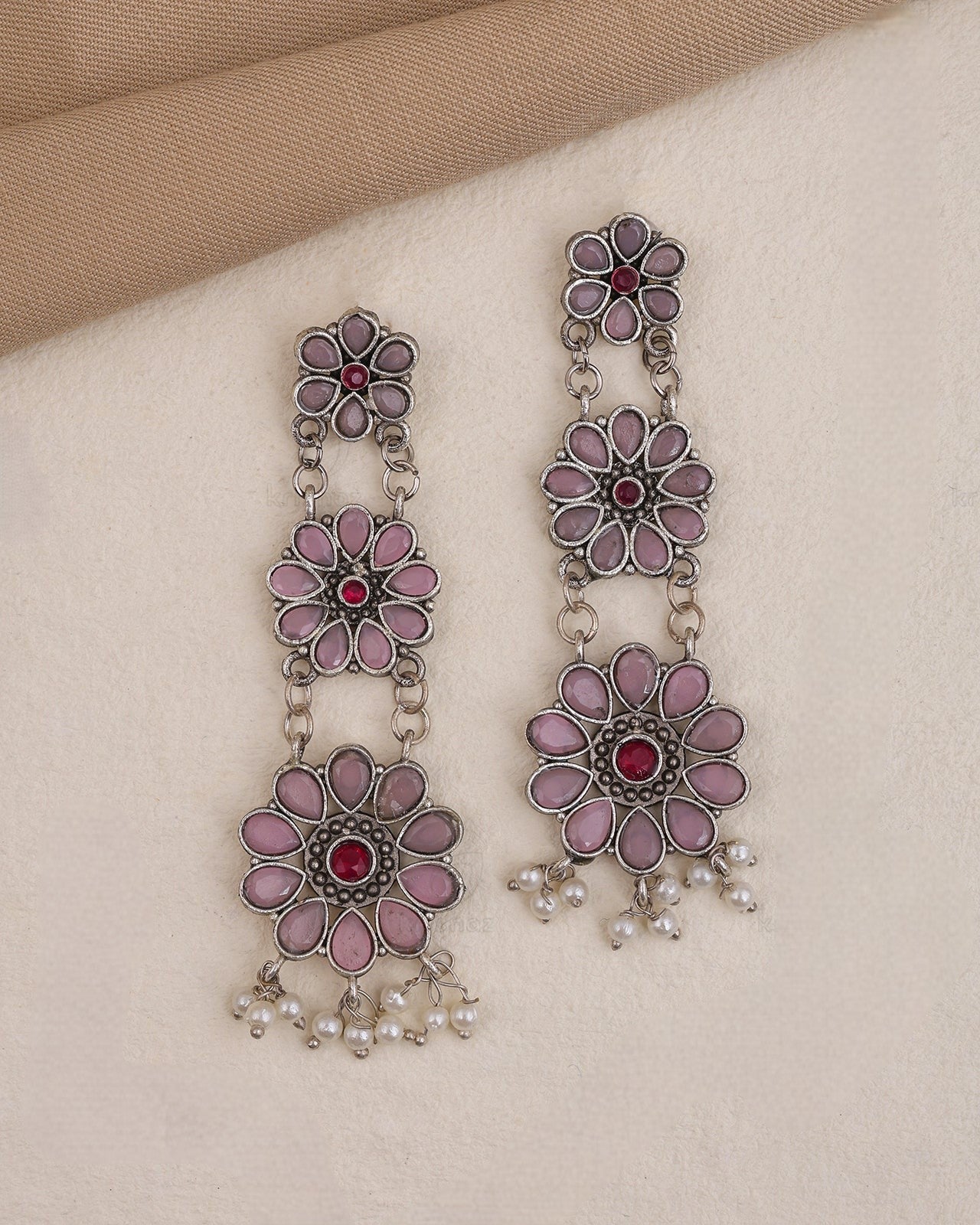 Pearlfect Sitara Ethnic Dangler Earrings