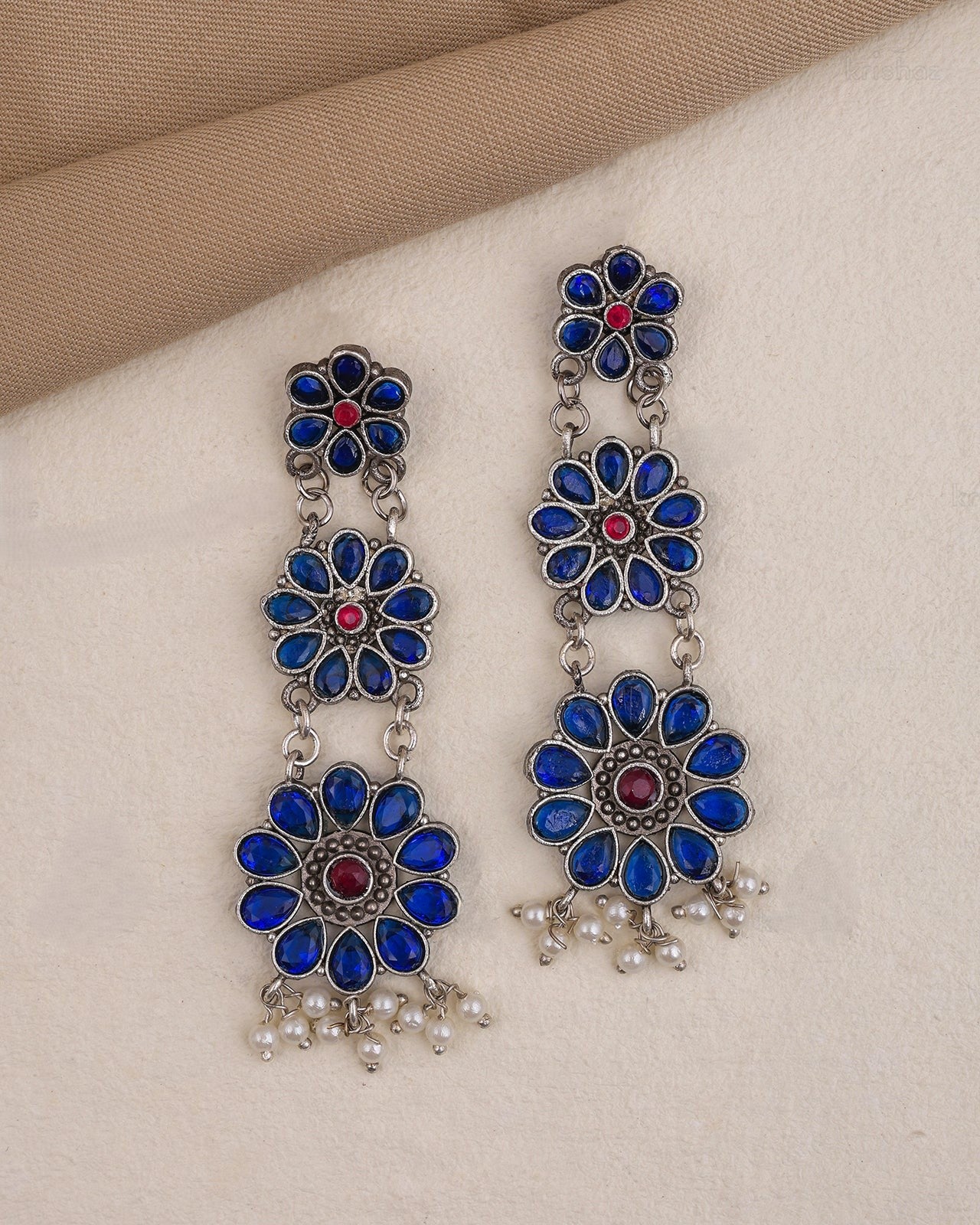 Pearlfect Sitara Ethnic Dangler Earrings