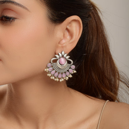 Pearlfect Lotus Empress Earrings with Pearls