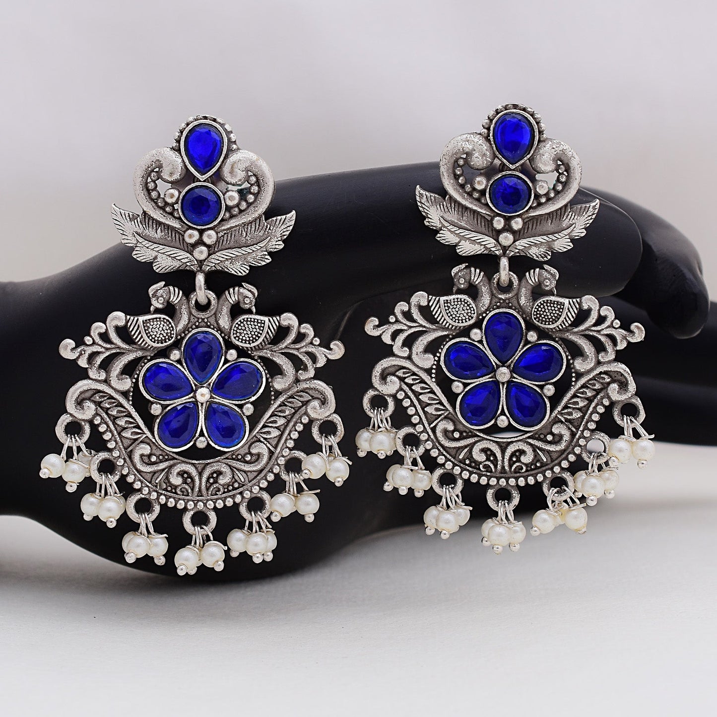 Pearlfect Pretty Peacock Dangler Earrings