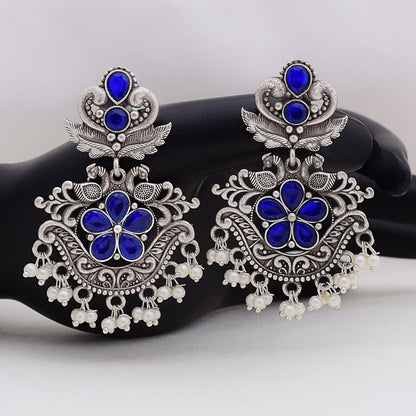 Pearlfect Pretty Peacock Dangler Earrings