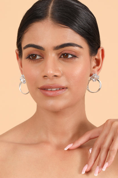 Pearlfect Starfire Diamond-Cut Hoops