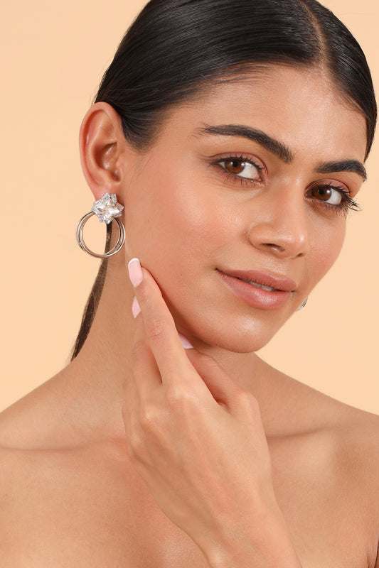 Pearlfect Starfire Diamond-Cut Hoops