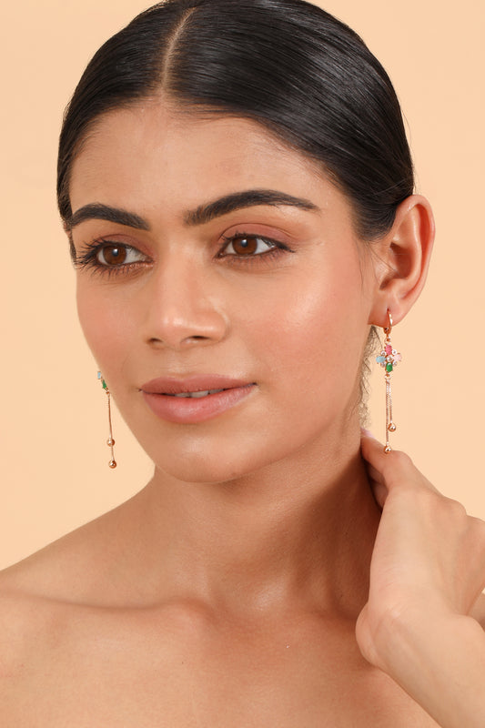 Pearlfect Blooming Spectrum Dangler Earrings
