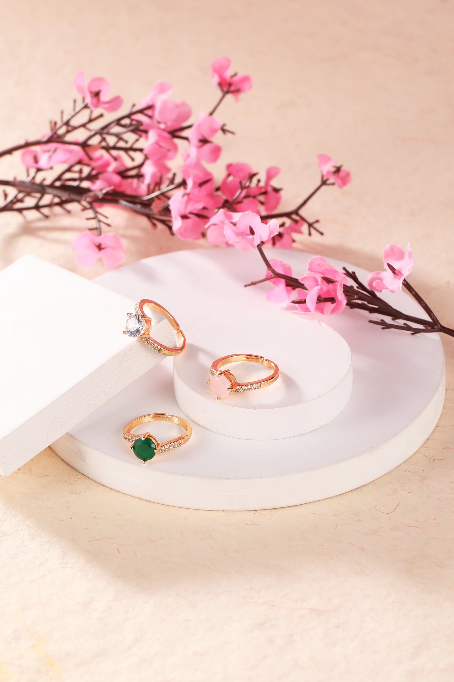 Pearlfect Stone Ring Combo 2