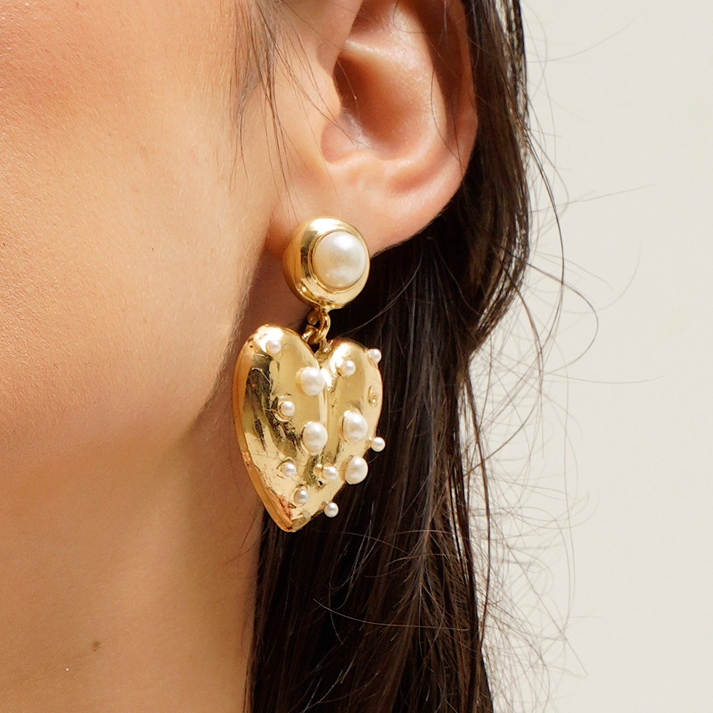 Pearlfect Golden Embrace Earrings