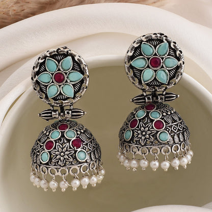 Pearlfect Indrani Temple Jhumka Earrings