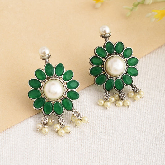 Pearlfect Pure Flower Indian-Wear Earrings