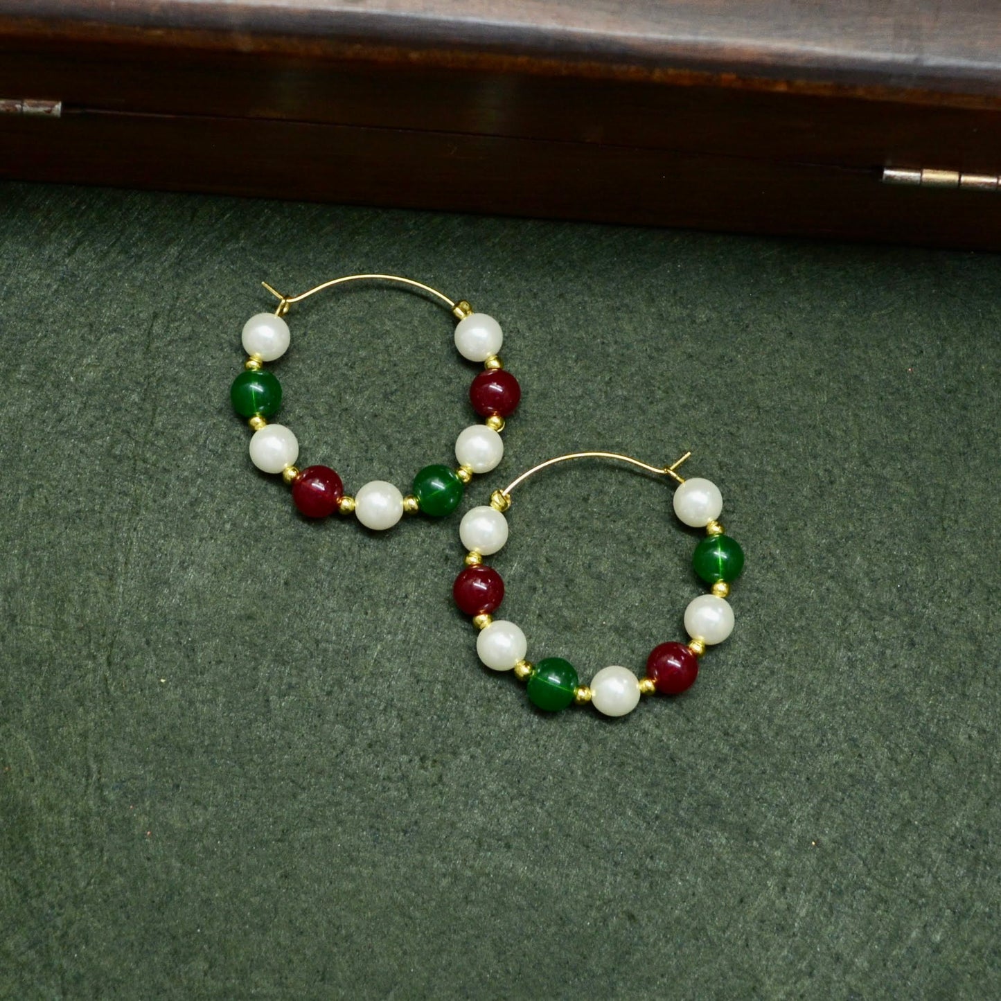 Pearlfect Semicircle Pearl Earrings