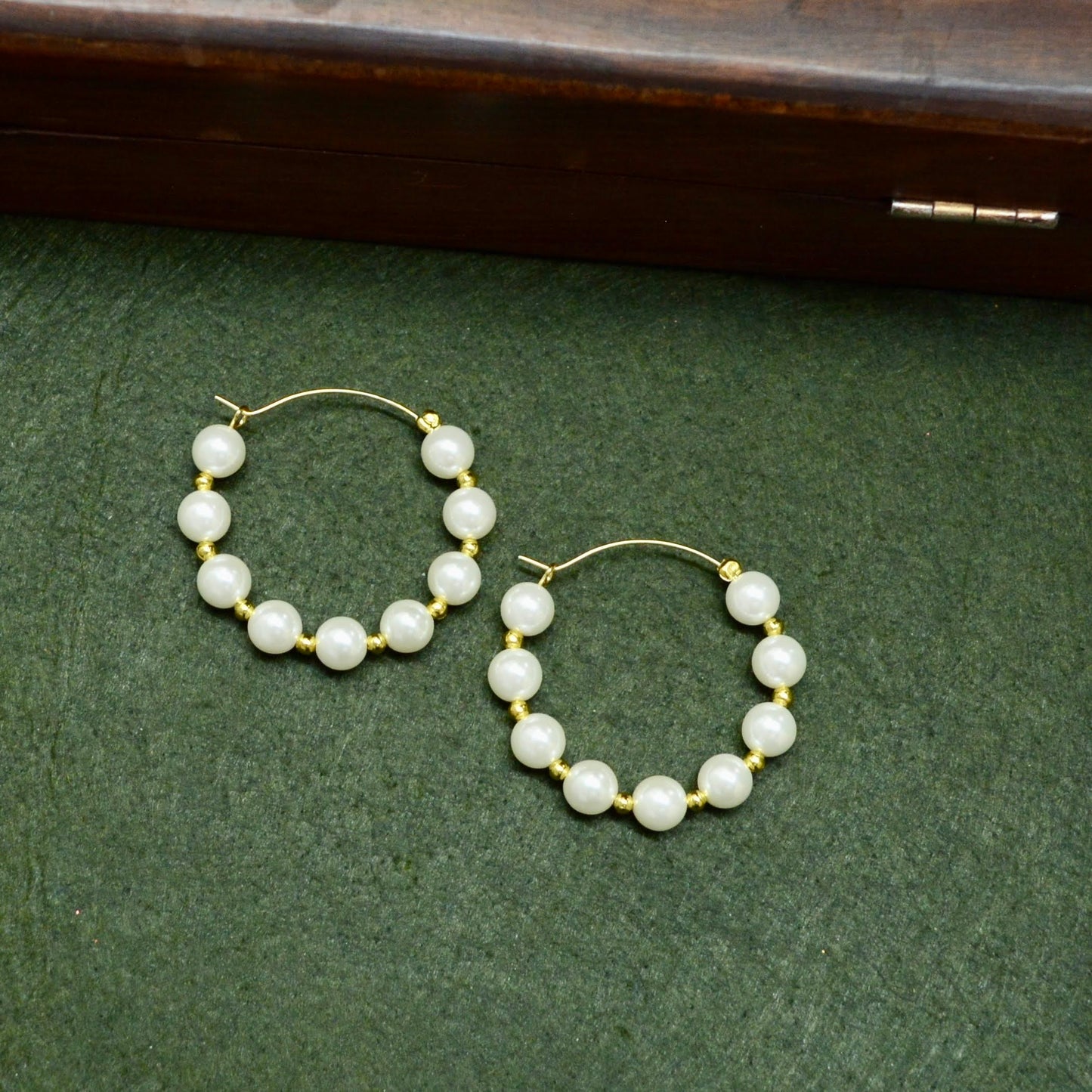 Pearlfect Semicircle Pearl Earrings