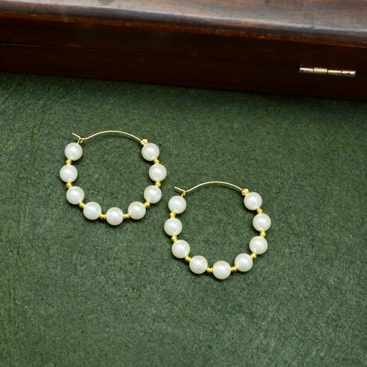 Pearlfect Semicircle Pearl Earrings