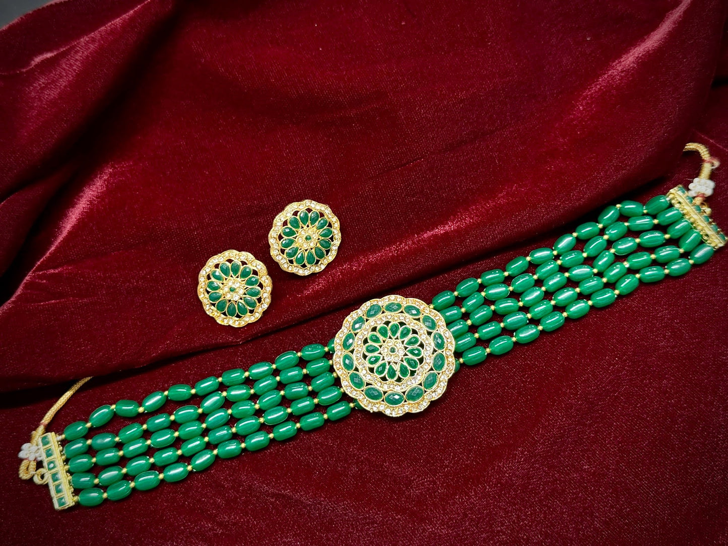 Pearlfect Exquisite Kundan & CZ Choker