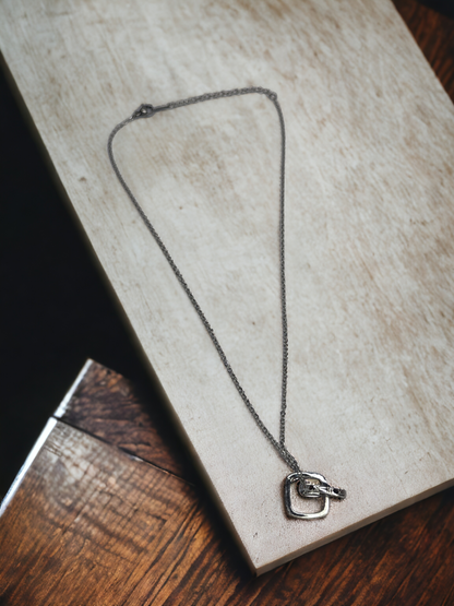 Pearlfect Dual Square American Diamond Locket