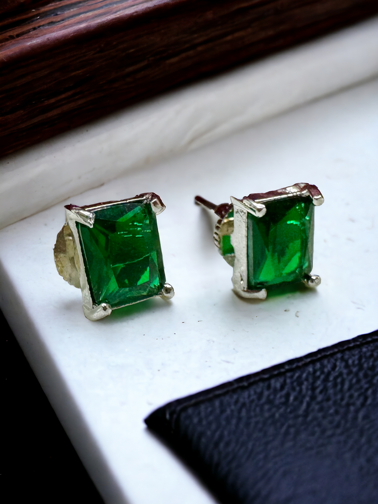 Pearlfect Sapphire Gemstone Earrings (In Four Colours)