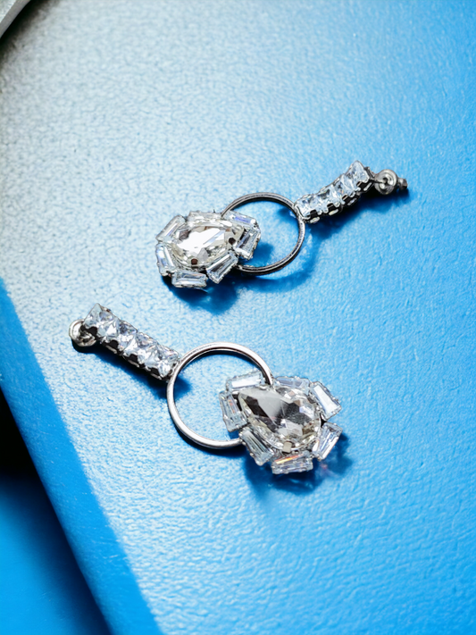Pearlfect Radiant Crystal Drop Earrings