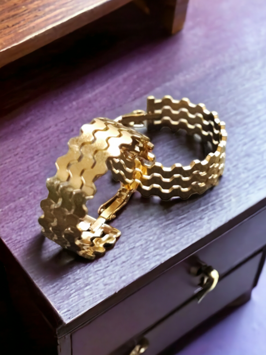 Pearlfect Triple-Layer Designer Earrings