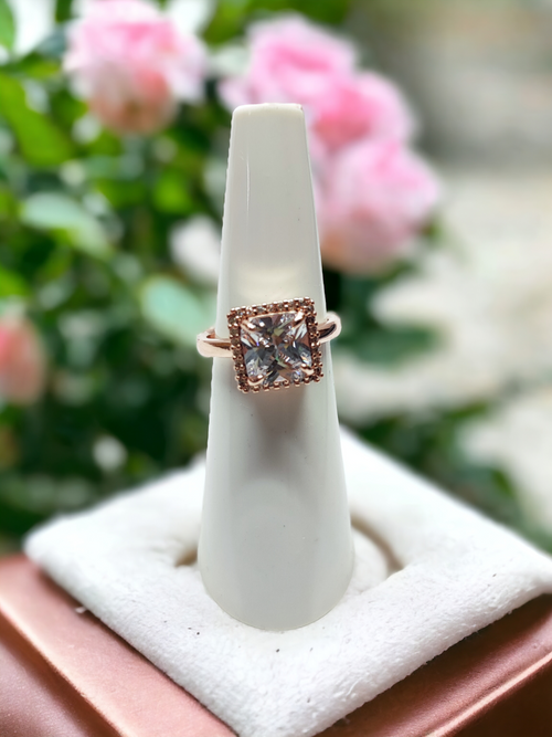 Pearlfect Solaitre American Dimaond Rosegold Rings (6 designs)