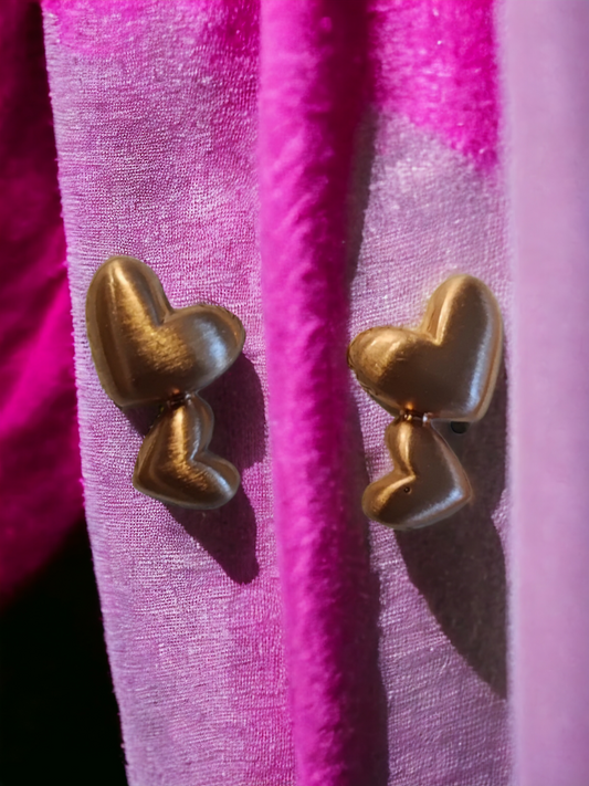 Pearlfect Delicate Double Sweetheart Earrings