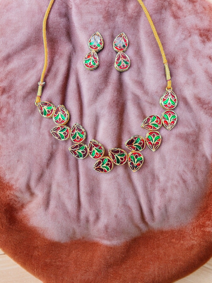 Pearlfect Waterdrop Statement Kundan