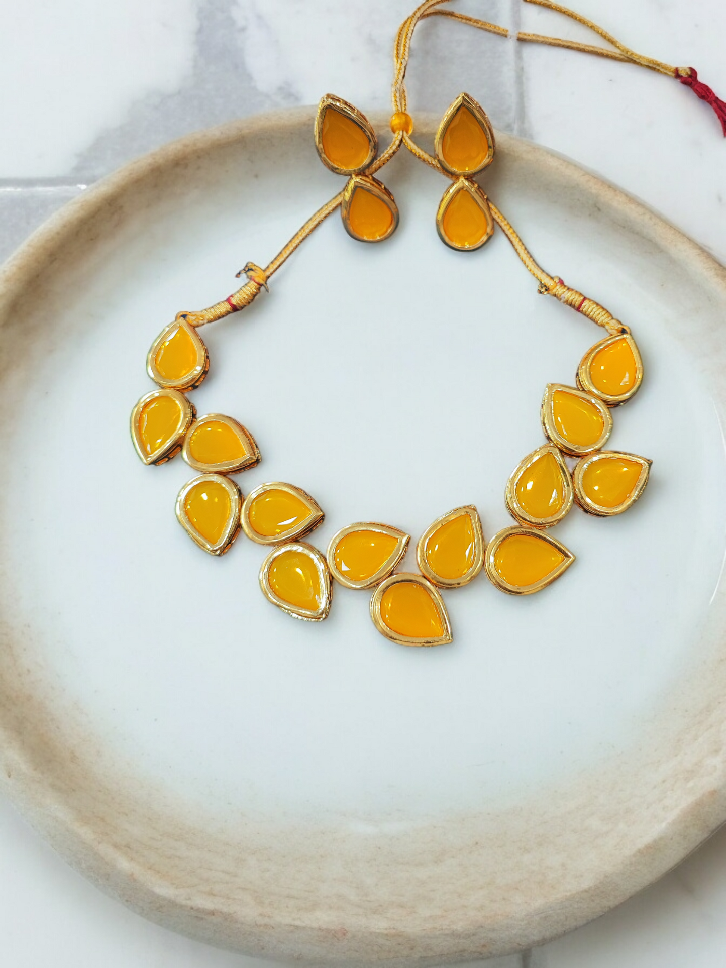 Pearlfect Waterdrop Statement Kundan