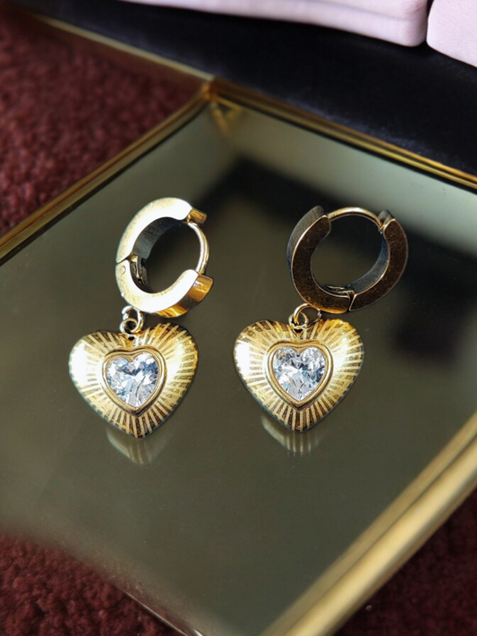 Love in a Box Heart Earrings