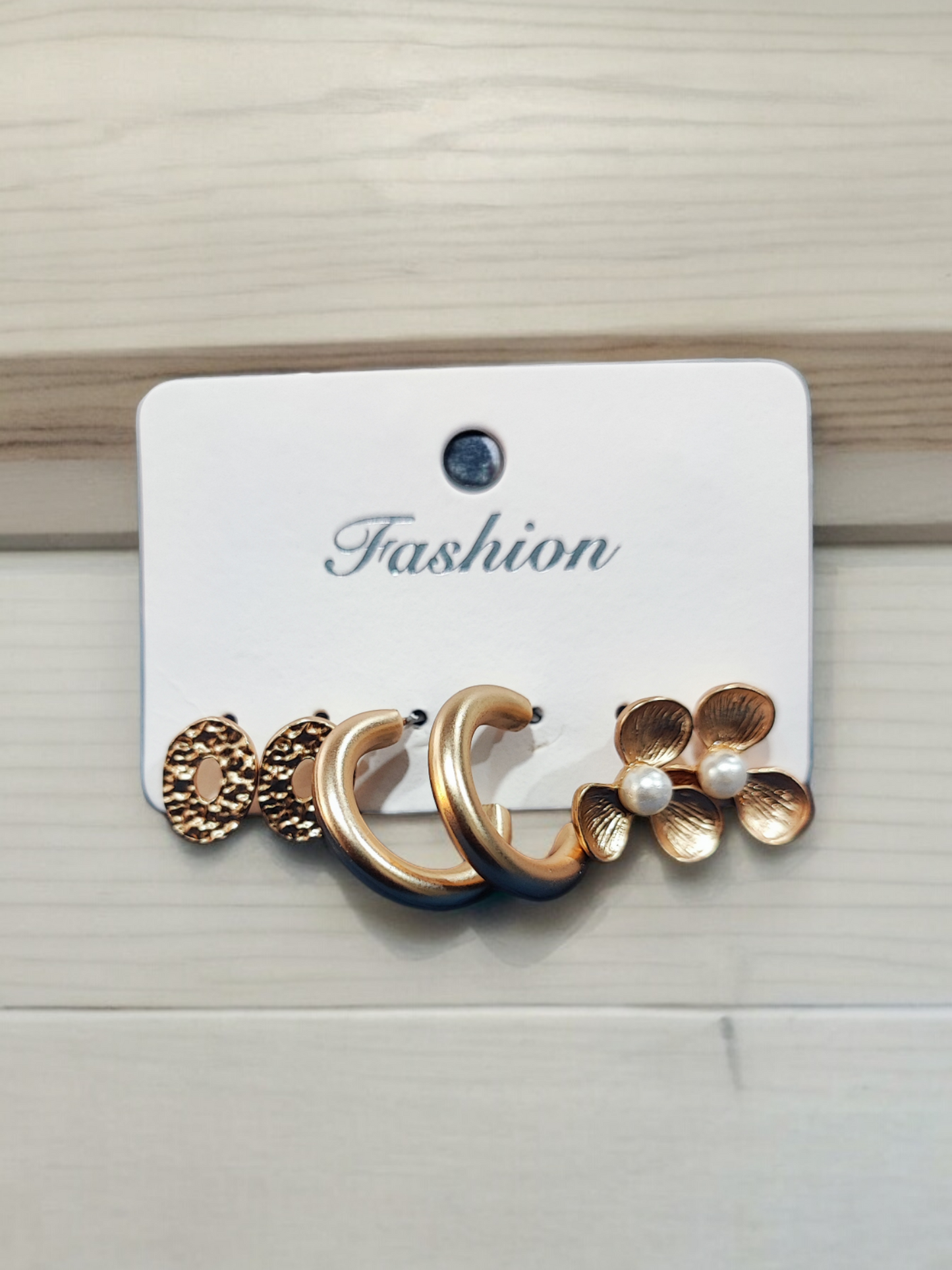 Pearlfect Triple Earrings Combo