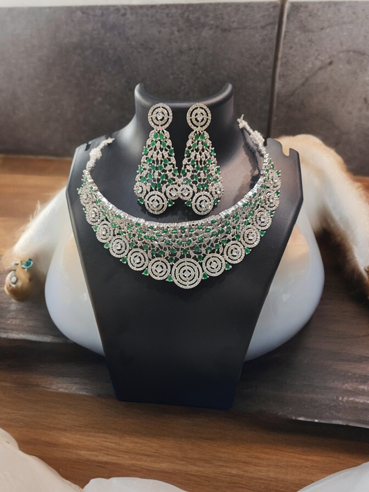 Pearlfect Designer chokers with American Diamonds
