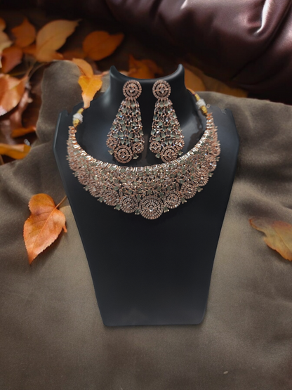 Pearlfect Designer chokers with American Diamonds