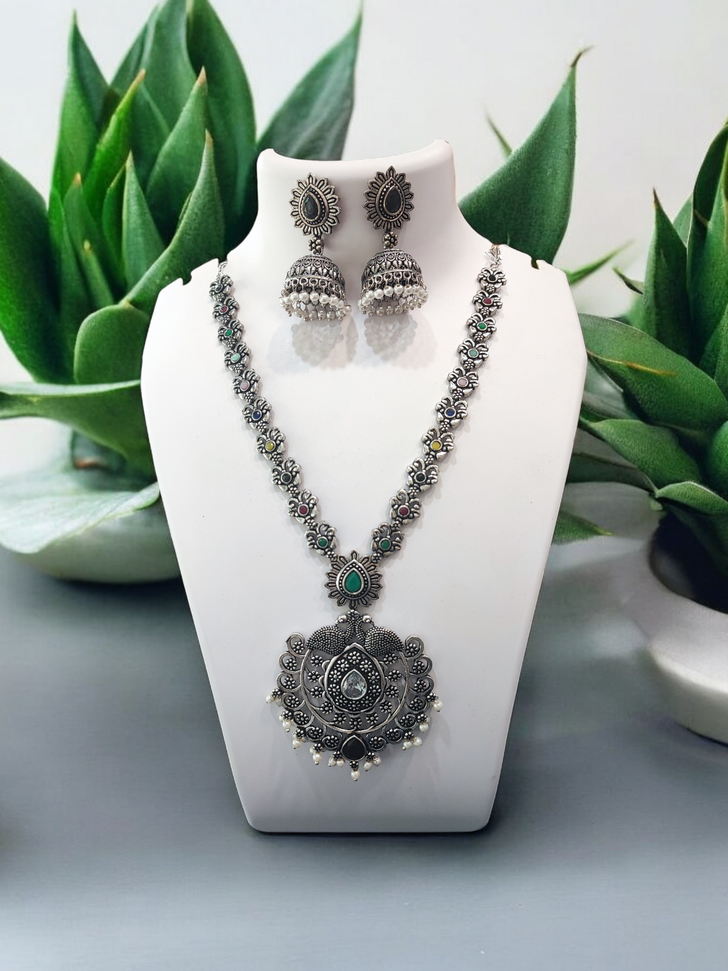Pearlfect Statement Oxidised Necklace Sets