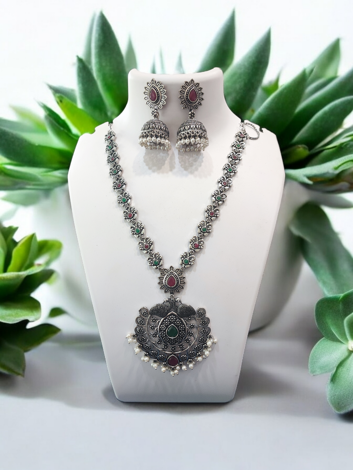 Pearlfect Statement Oxidised Necklace Sets