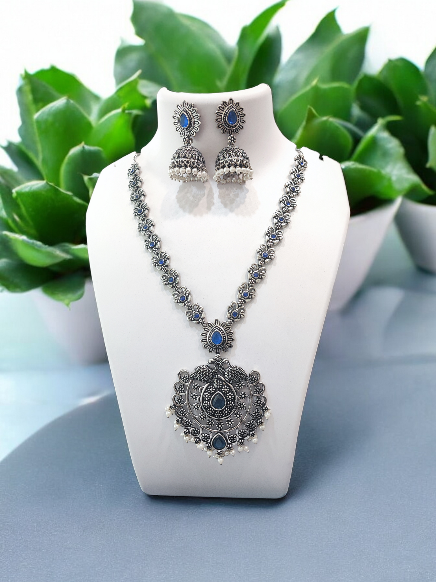 Pearlfect Statement Oxidised Necklace Sets