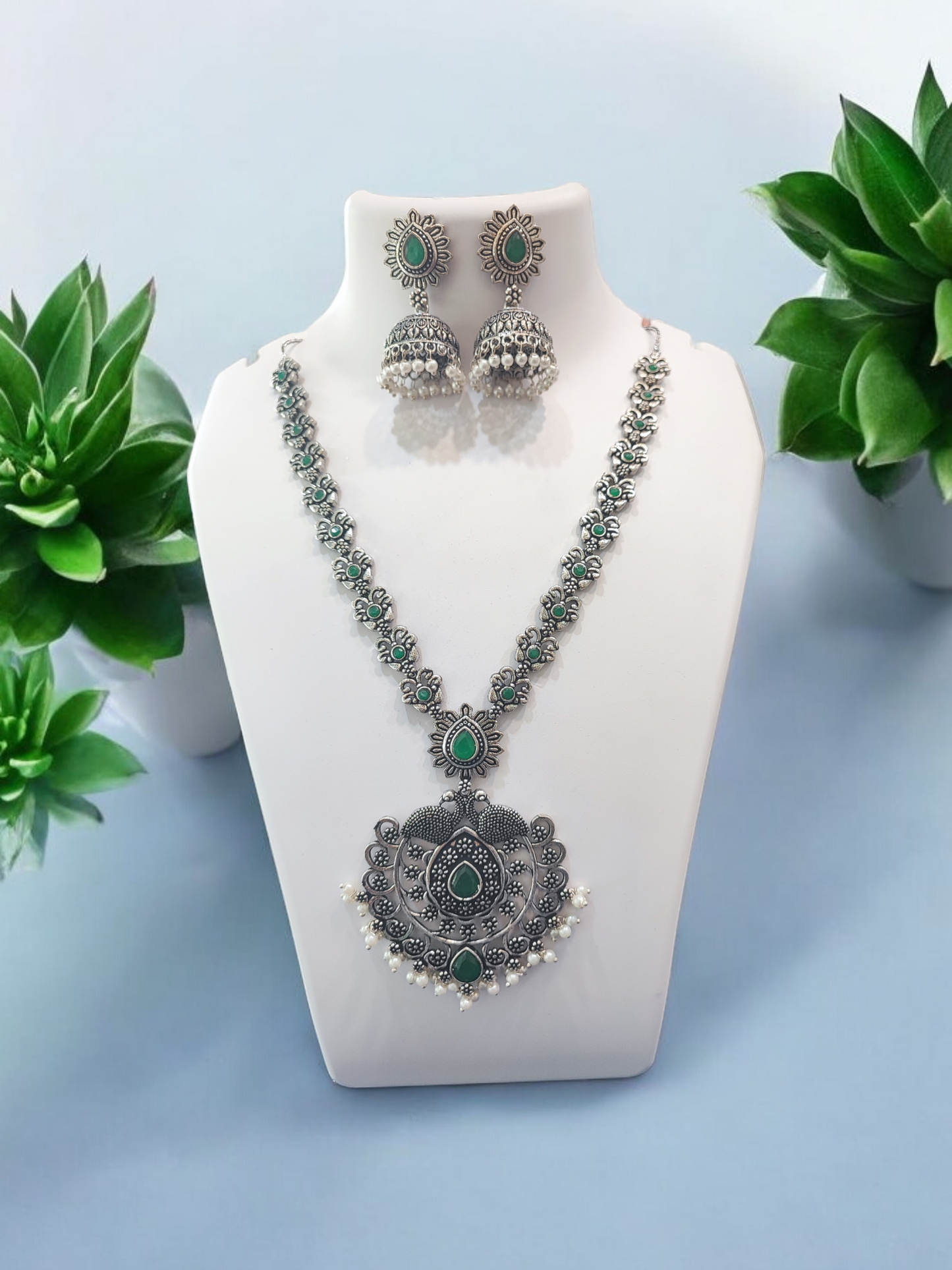 Pearlfect Statement Oxidised Necklace Sets