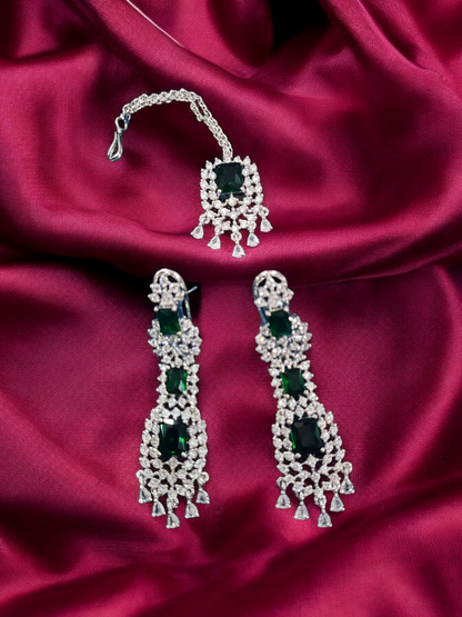 Pearlfect Kiara Advani Inspired Necklace Set with Maang Teeka