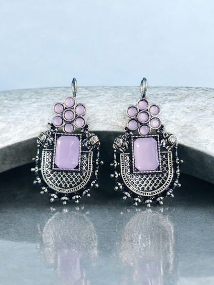 Pearlfect Flowery Elephant Earrings