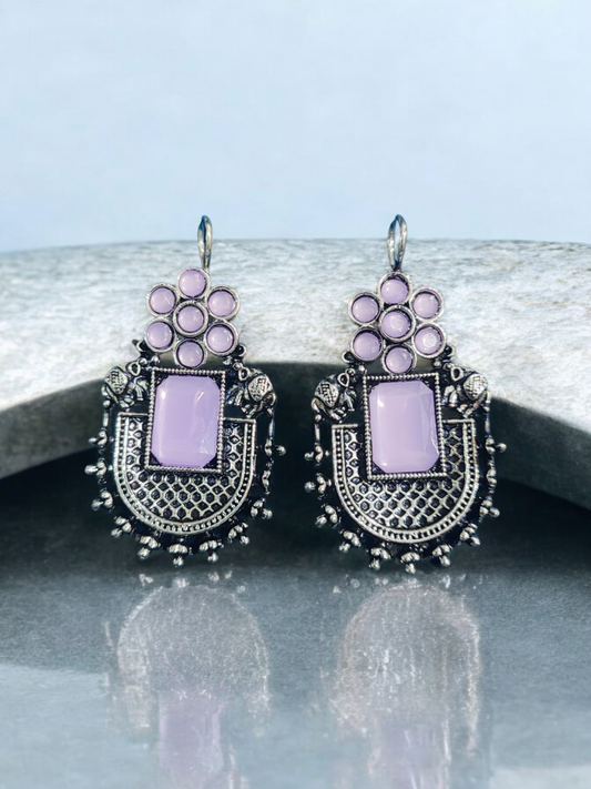 Pearlfect Flowery Elephant Earrings